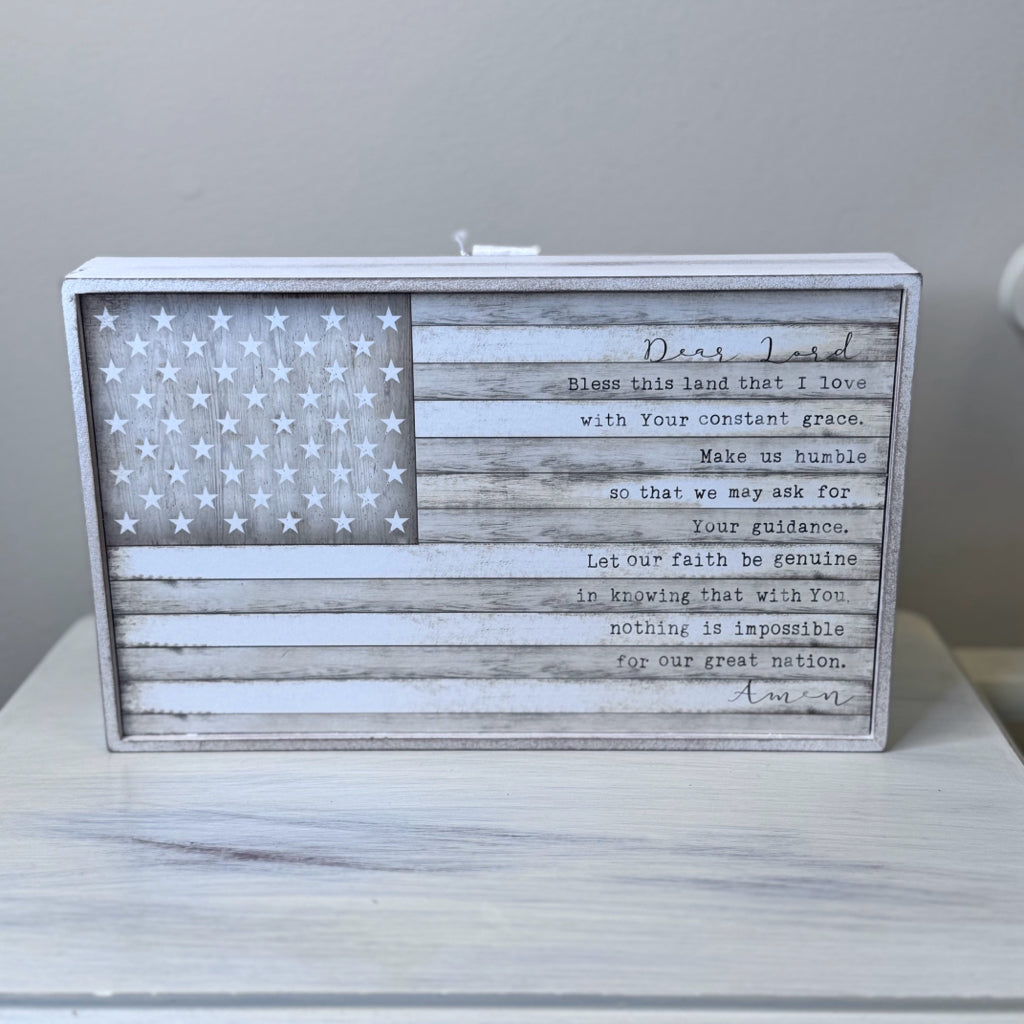 Dear Lord Bless This Land That I Love Sign