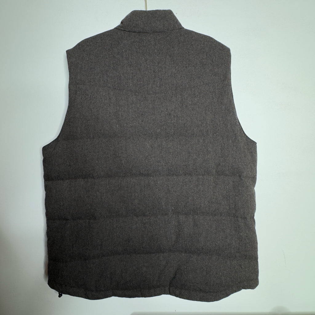 Claiborne Men's Wool Blend Puffer Duck Down Vest - Size XL