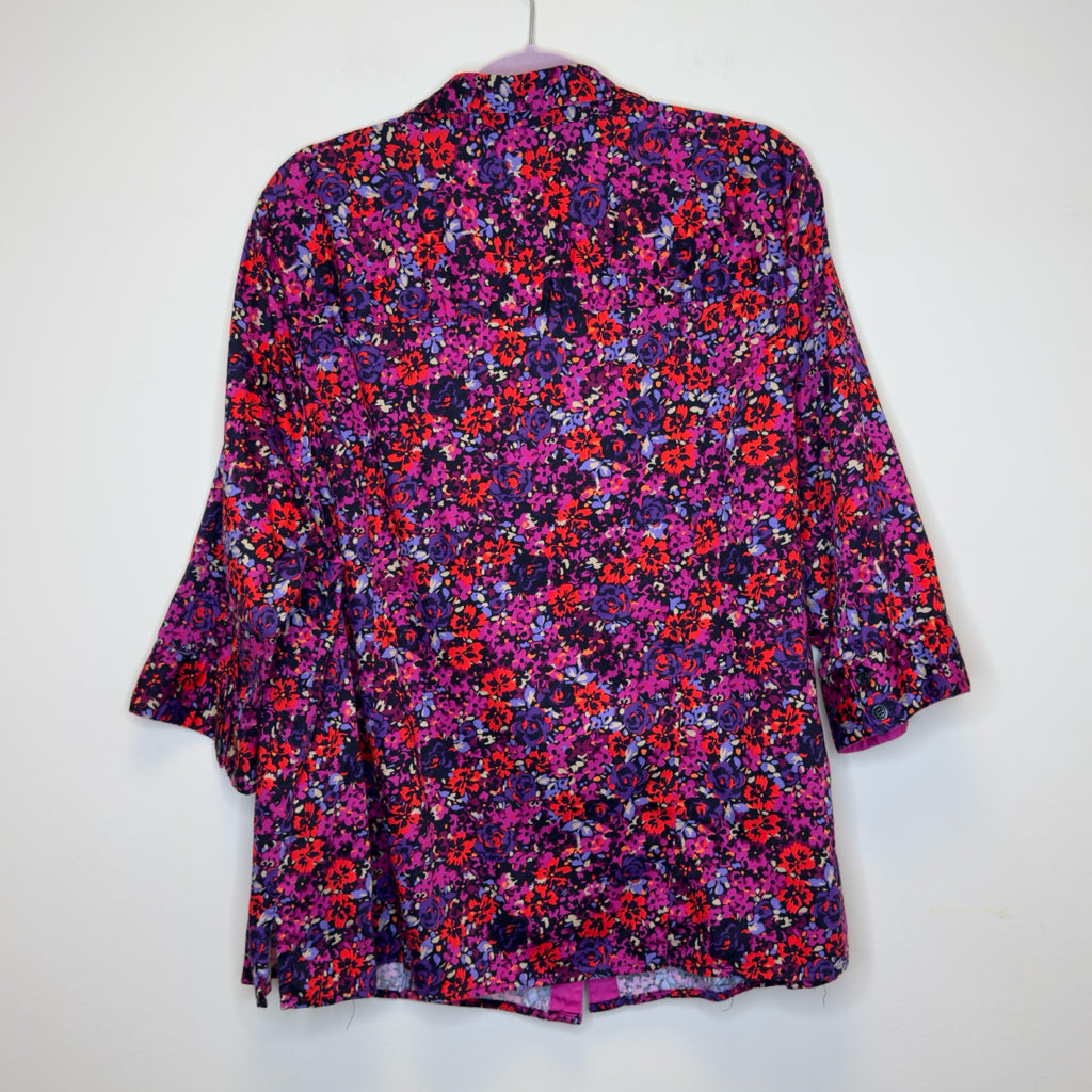 Catherines Button Front Top - Size 1X