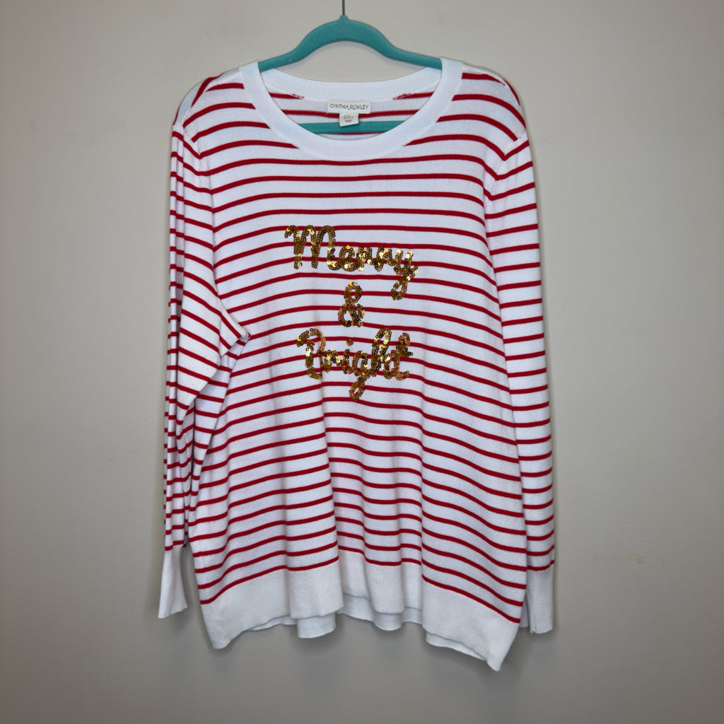 Cynthia Rowley "Merry & Bright" Sweater - Size 2X