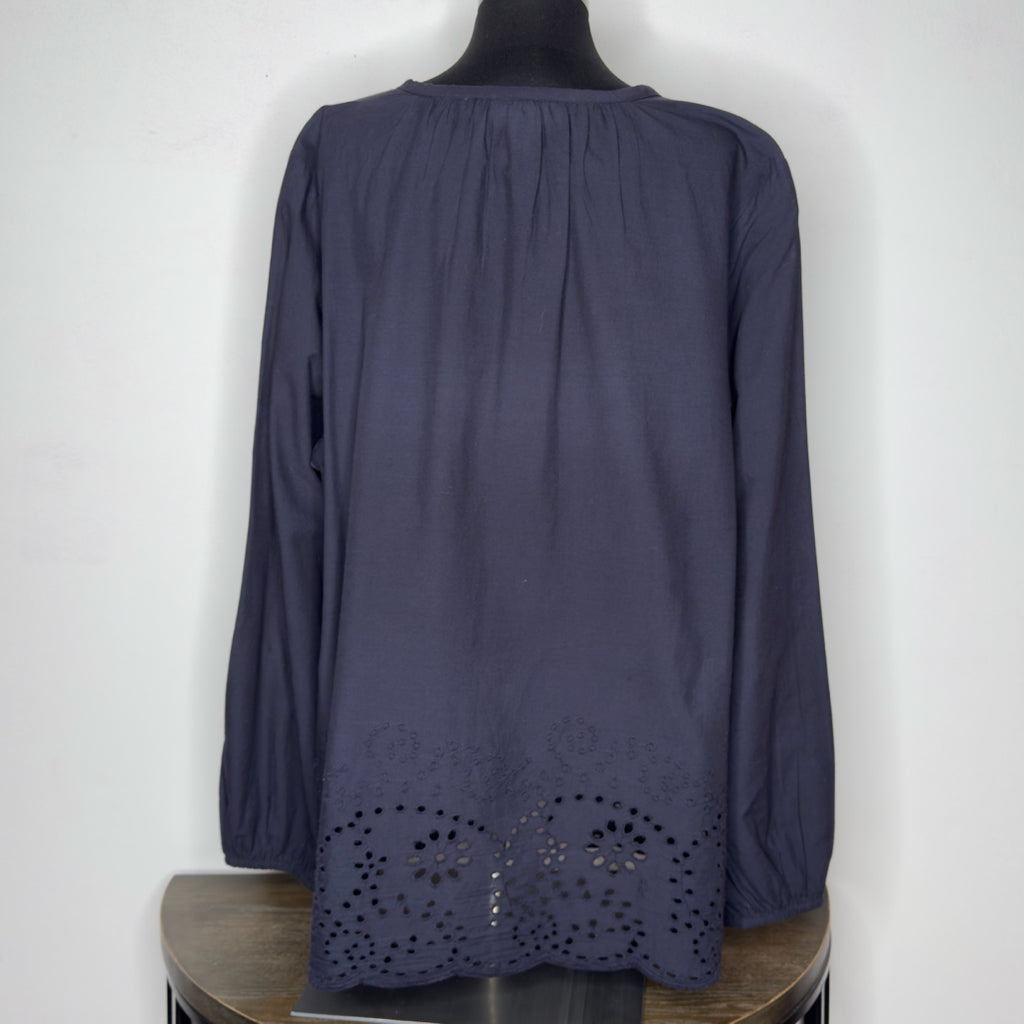 Lane Bryant Eyelet Trim Top - Size 18 (2X)