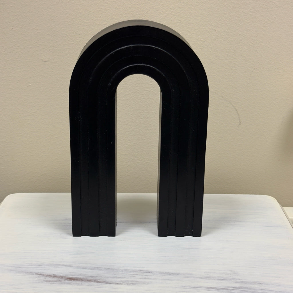 Black Arch Wood Decor