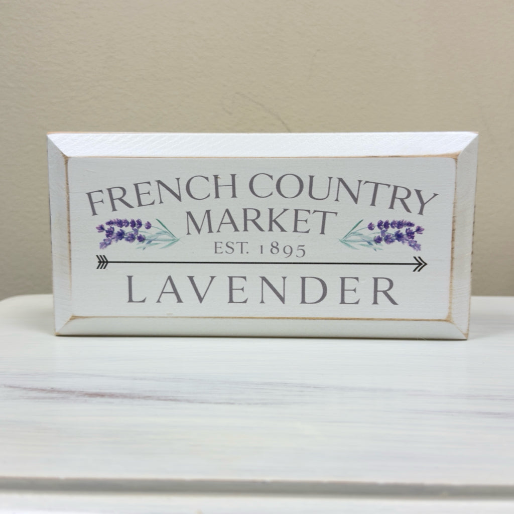 French Country Market Lavender Box Sign