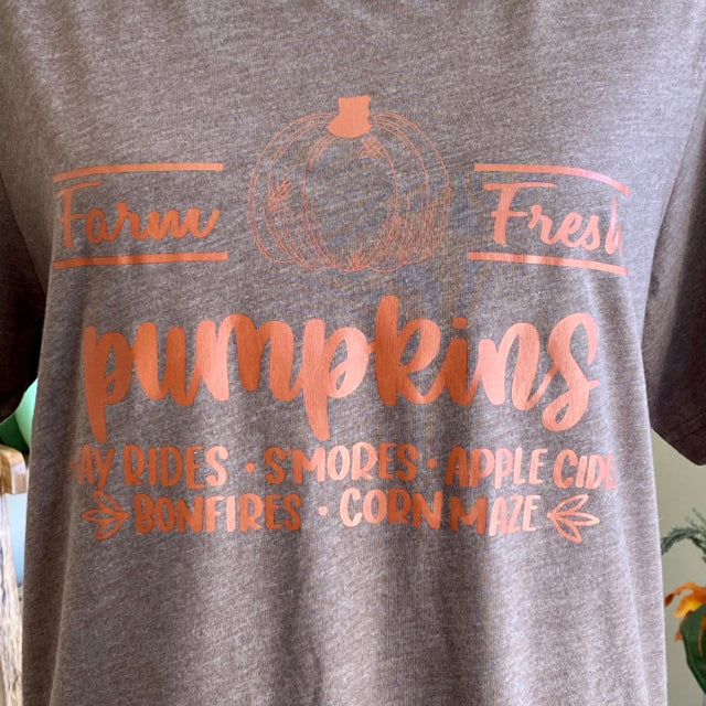 Farm Fresh Pumpkins Tee - Size Medium