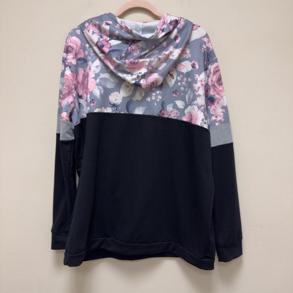 Color Block Hooded Top - Size 2X