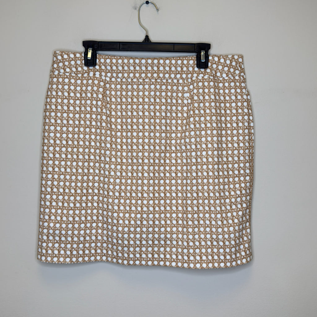 Chico's Brigitte Pull-On Cane Print Skort - Size 14 (XL)