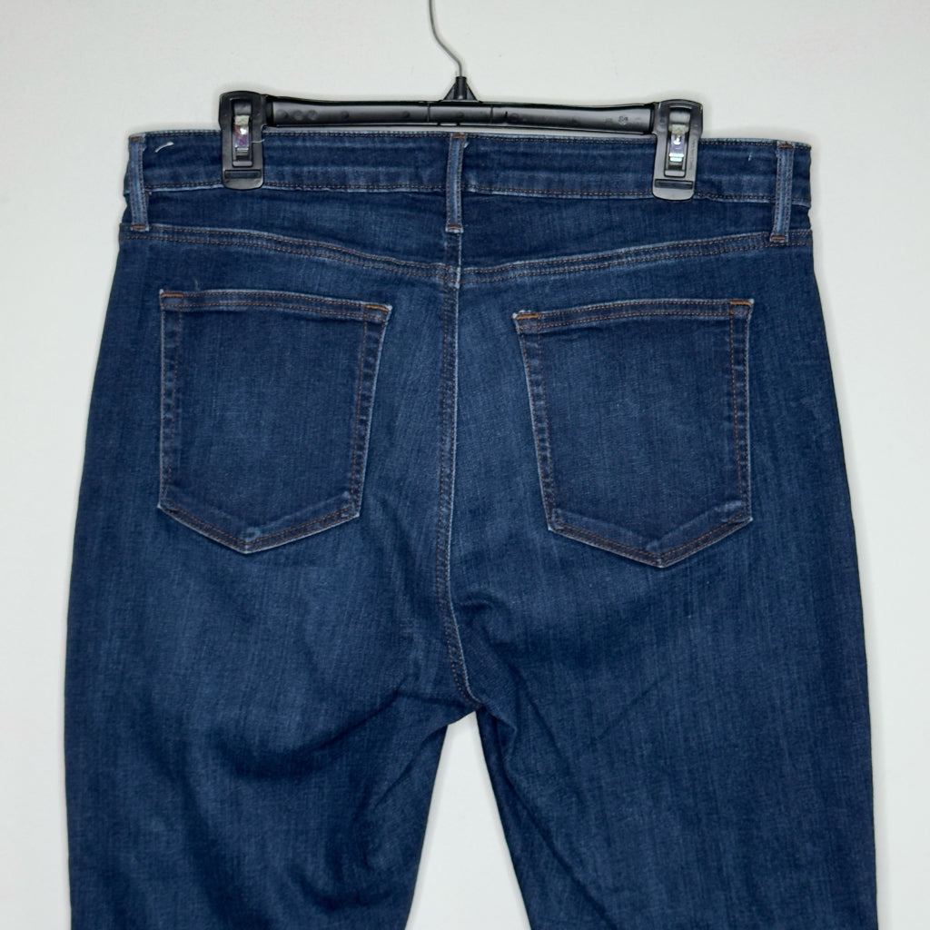 Loft Curvy Skinny Crop Dark Wash Jeans - Size 14
