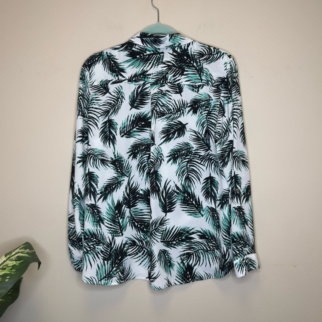 Apt.9 Tropical Print Top - Size Large