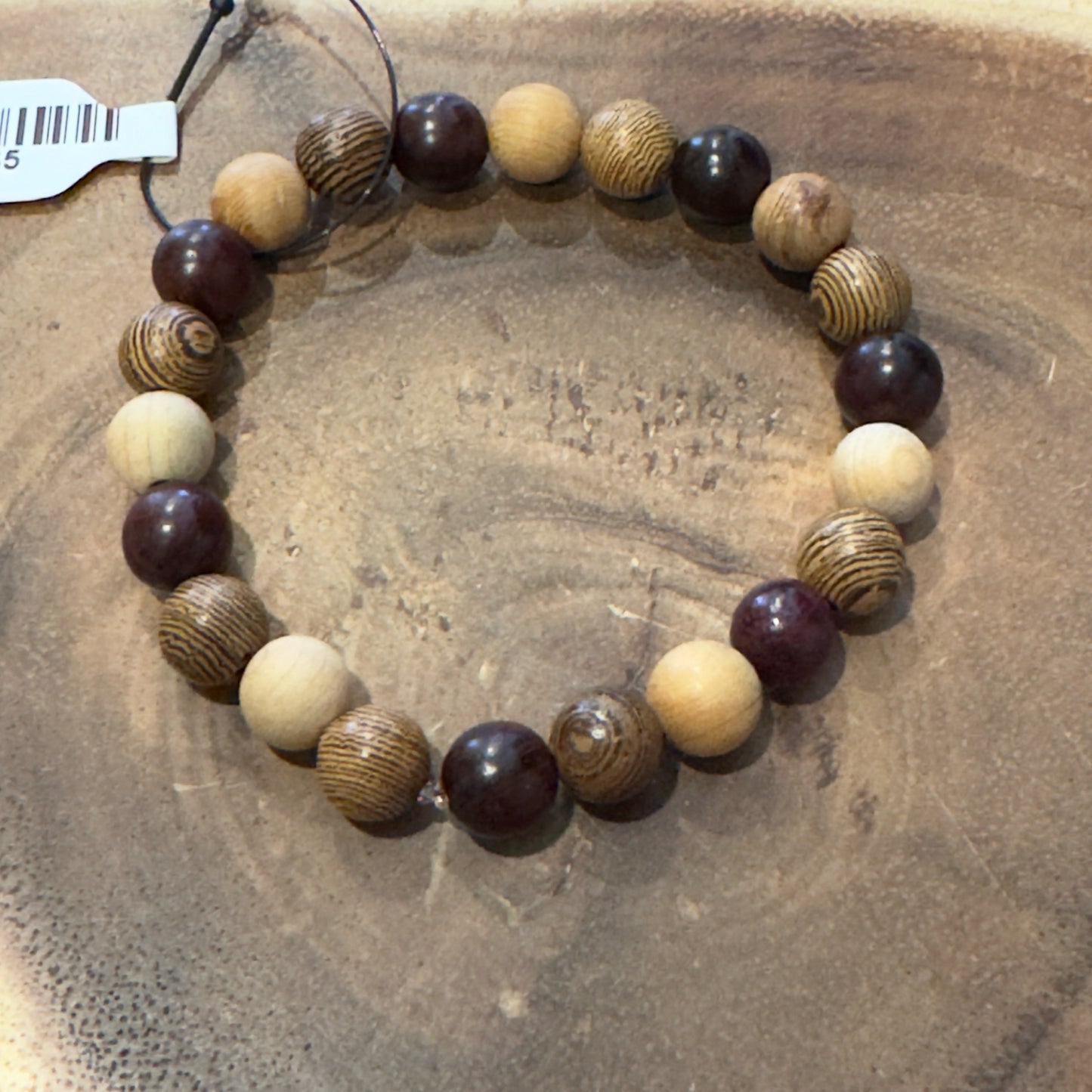Inga Ann's Wood Beaded Bracelet