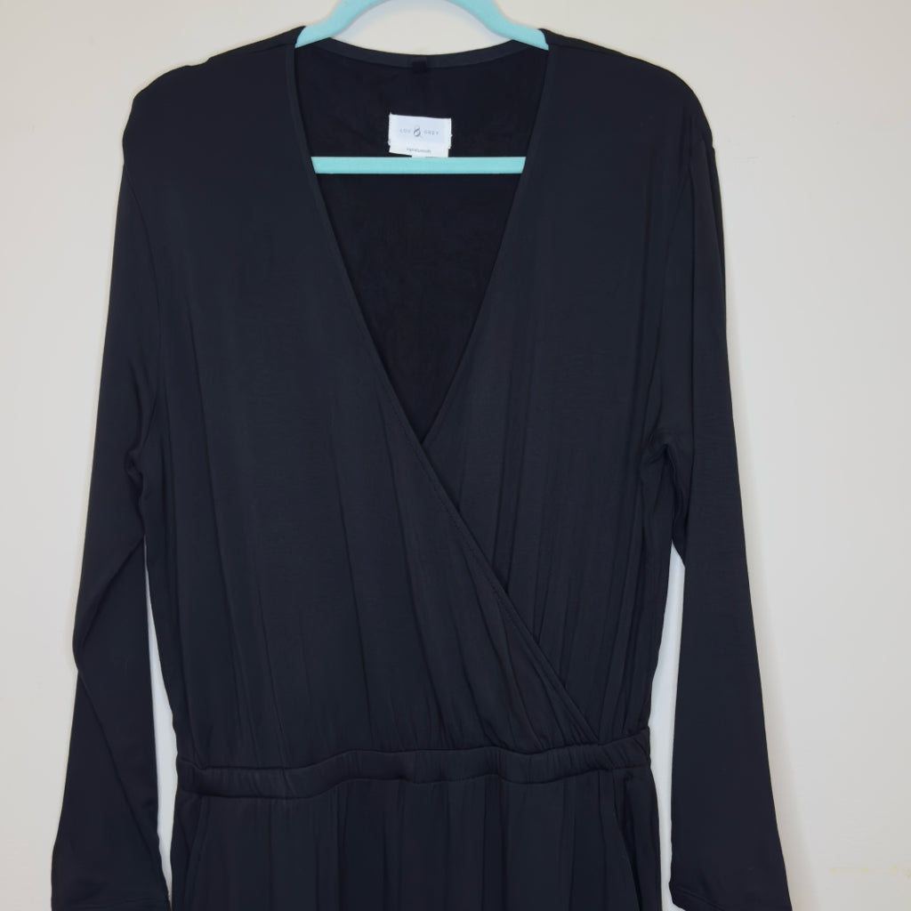 Lou & Grey Signature Soft Blend Crossover Jumpsuit - Size Large