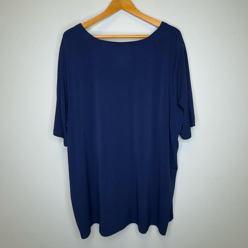 Susan Graver Modern Essentials Short Sleeve Tee - Size 4X