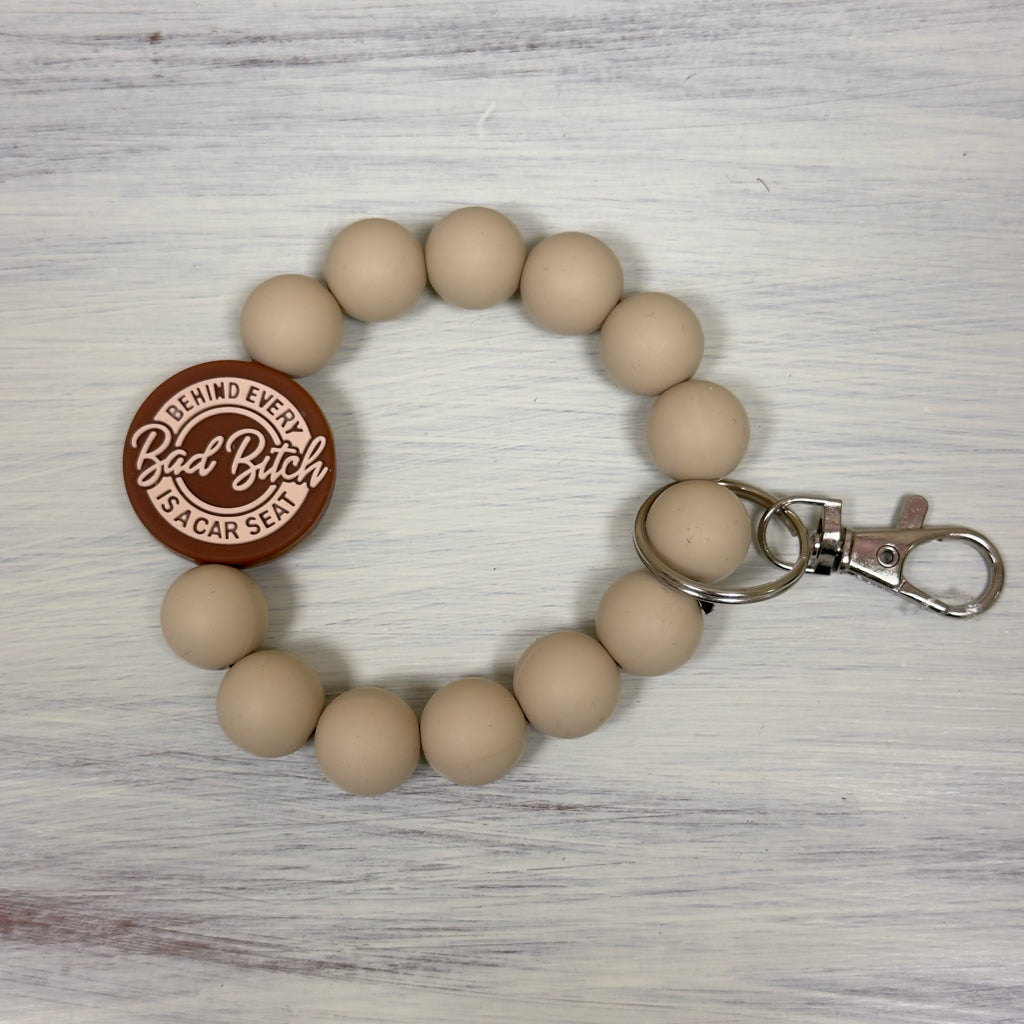 S & L Crafts - Keychain - Behind Every Bad Bitch Is A Car Seat