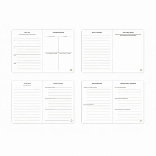 Camping Icons Sun/Moon Guided Journal