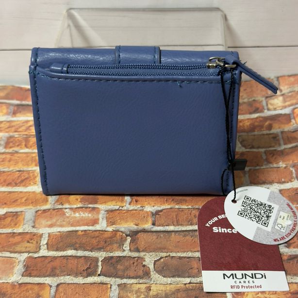 Mundi Anna Mini Trifold RFID Wallet - Blue