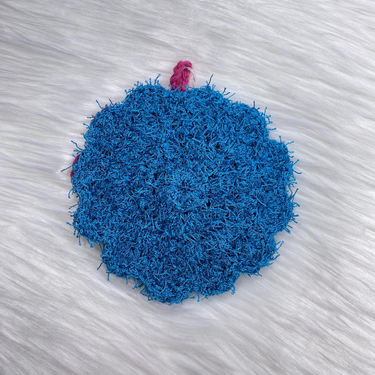 2-Sided Bath Sponge - Blue/Green/Pink