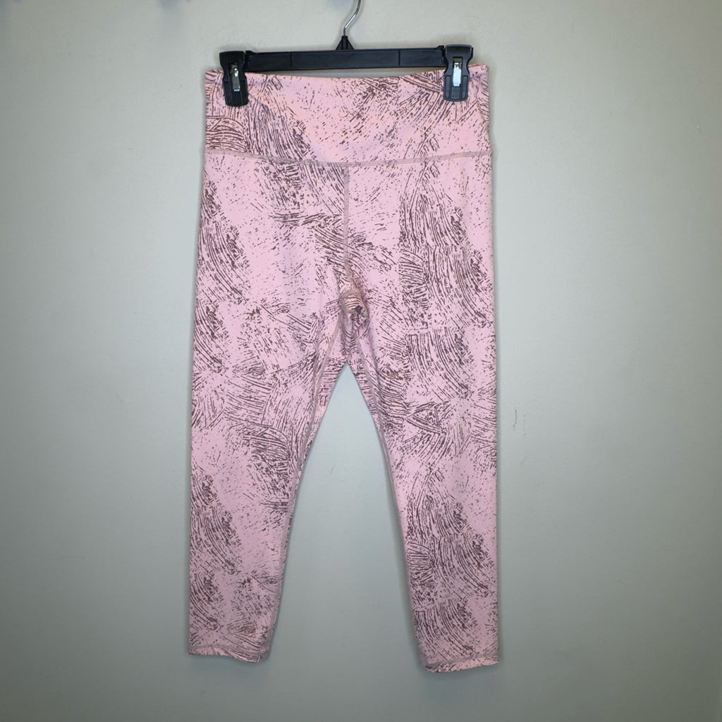 Zyia Active Pink Etching Light N Tight Hi-Rise 7/8 24” - Size 8-10