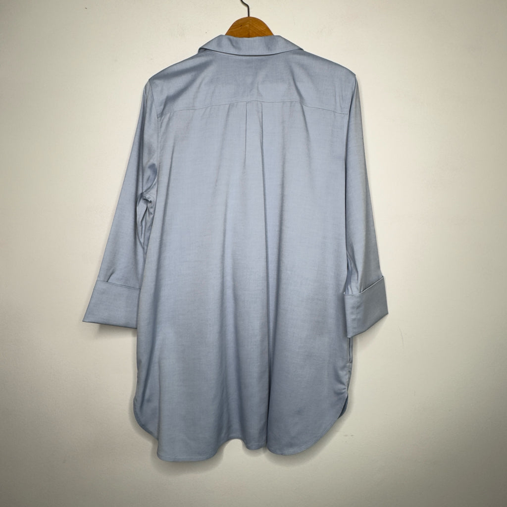 Chico's No Iron Stretch Casual Tunic Top - Size Large (14)