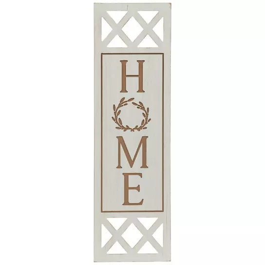 White Home Wood Wall Decor