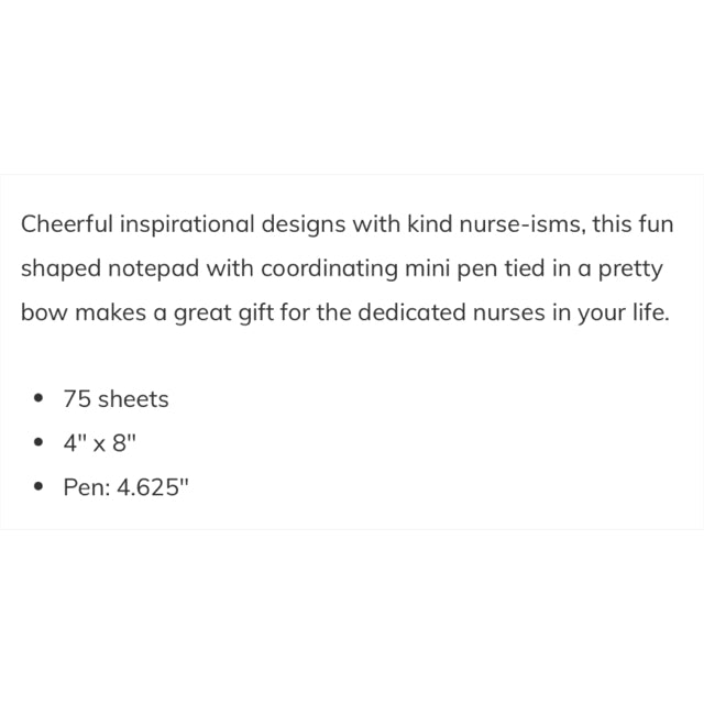 Never Forget The Difference You Make List Pad With Pen