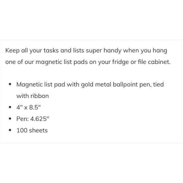 If Moms Were Flowers I'd Pick You Magnetic List Pad With Pen