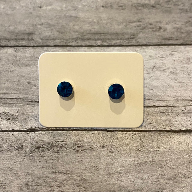 Blue Crystal Earrings