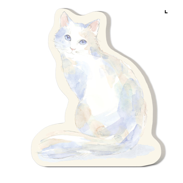 White Cat Large Die-Cut Notepad