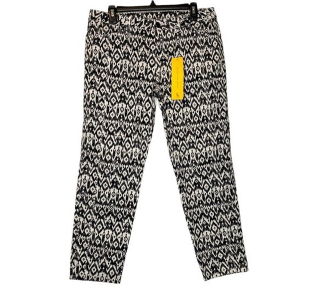 Lole "Jolie" Ankle Crop Ikat Print Pants - Size 10