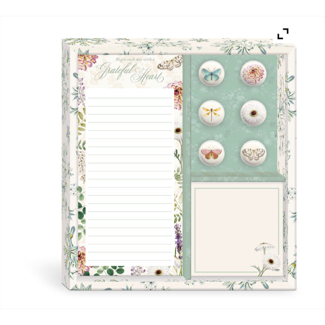 Grateful Heart Notepads & Magnets Set