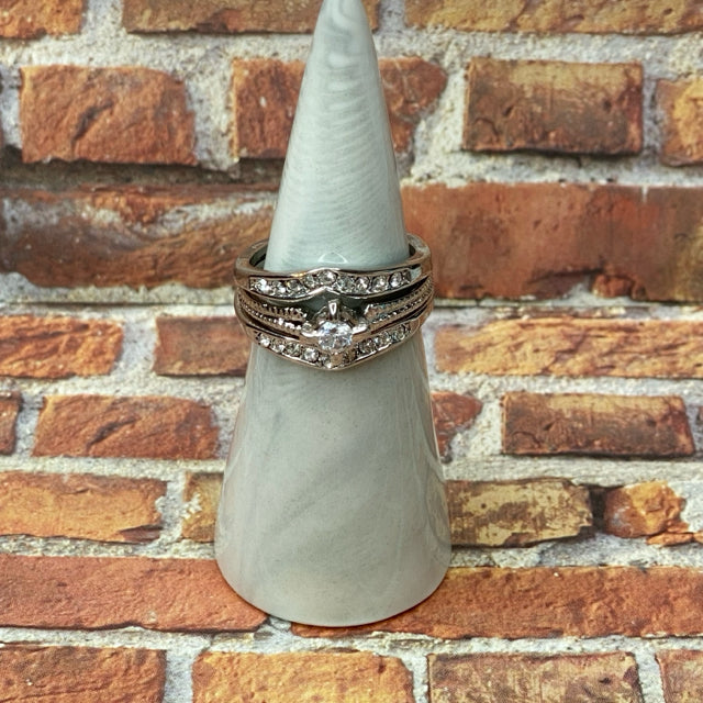 Engagement Ring & Band Set - Size 9