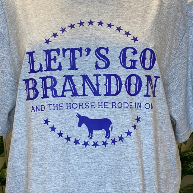 Let's Go Brandon Graphic Tee - Size Large