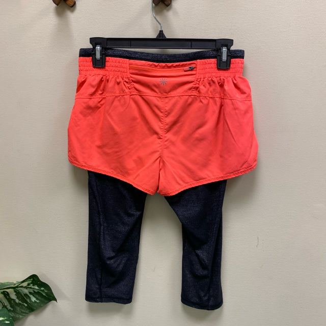 Athleta Go Getter Knicker Shorts Over Capri Leggings - Size Small