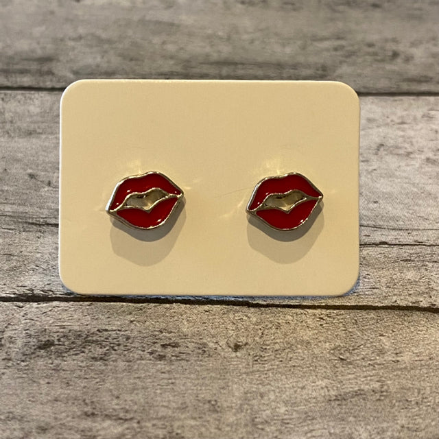 Red Lips Earrings