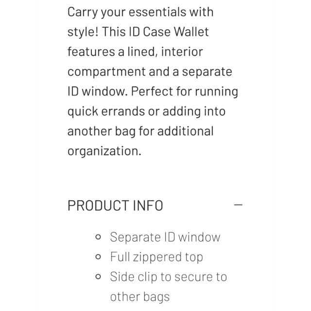 ID Case Wallet w/Lanyard - Durberry