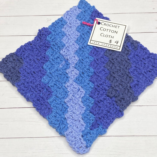 Crochet Cotton Cloth - Blue