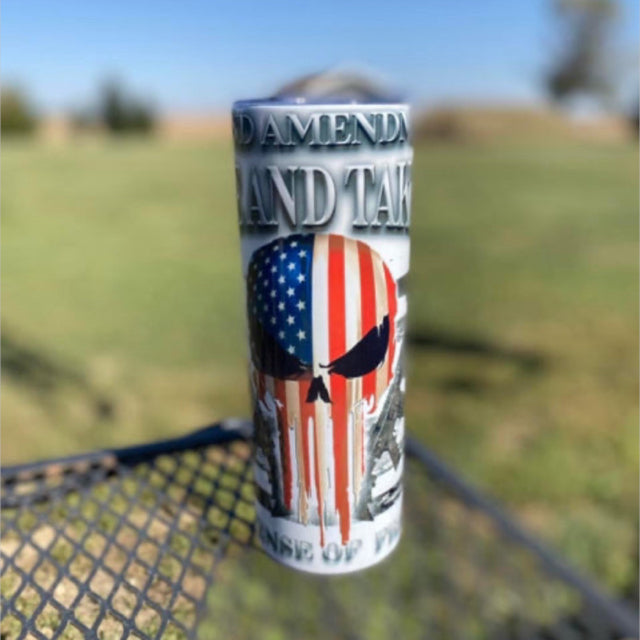 Second Amendment Come And Take It Stainless Hot/Cold Cup