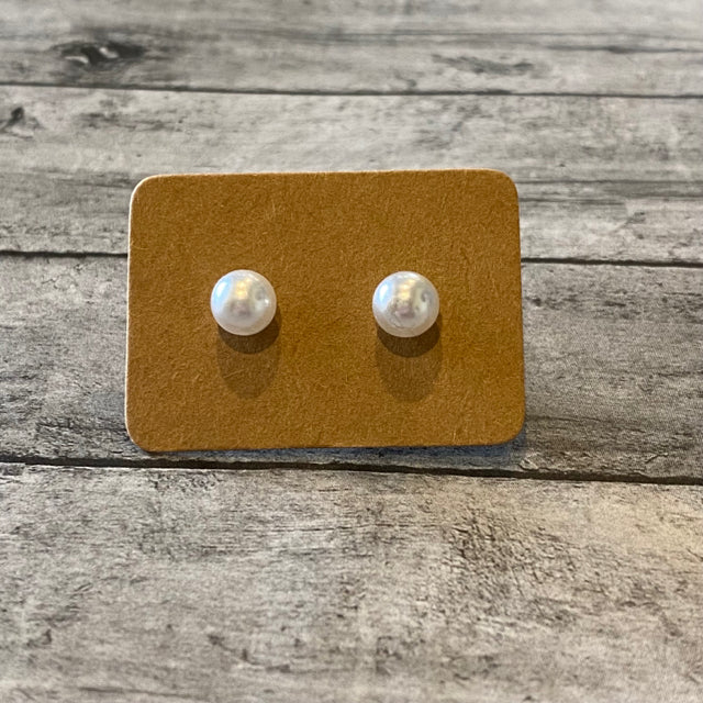 Faux Pearl Earrings - Medium