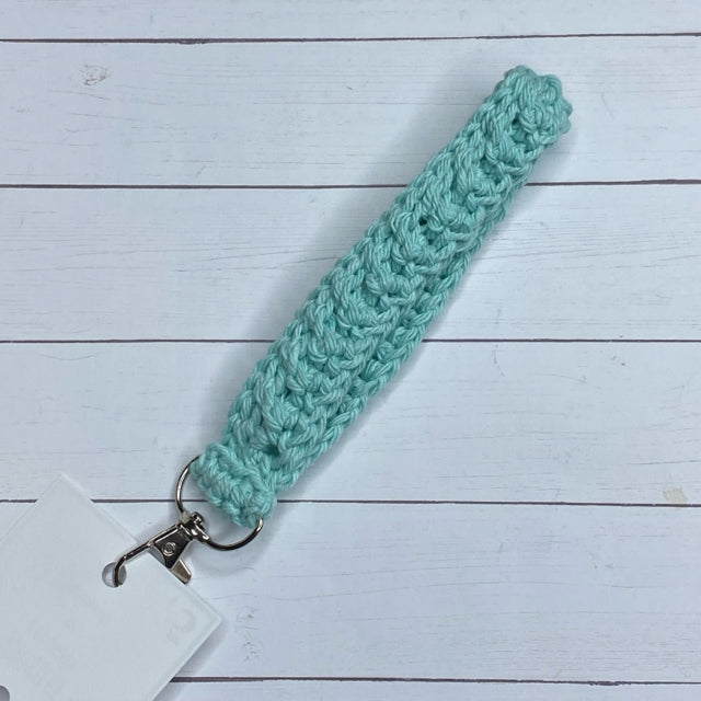 Wristlet Keychain - Aqua