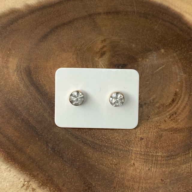 Rhinestone Stud Earrings