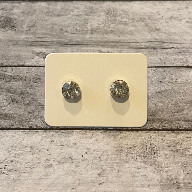 Clear Crystal Earrings - Large