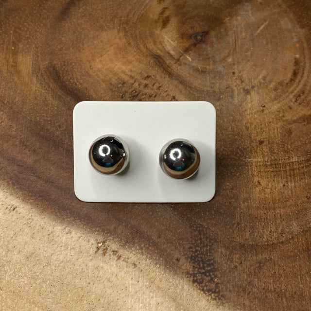 Silver Ball Earrings