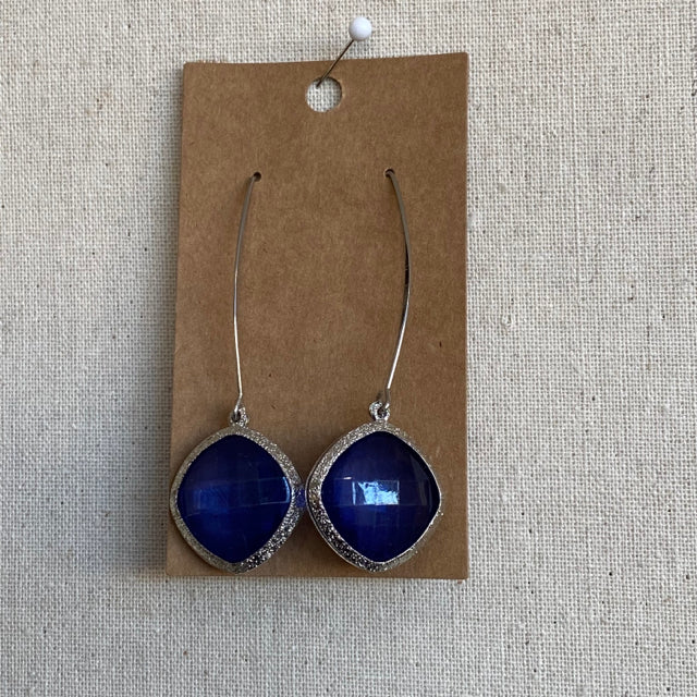 Blue & Silver Dangle Earrings