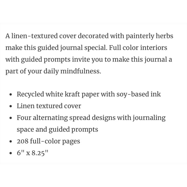 From The Garden Guided Journal