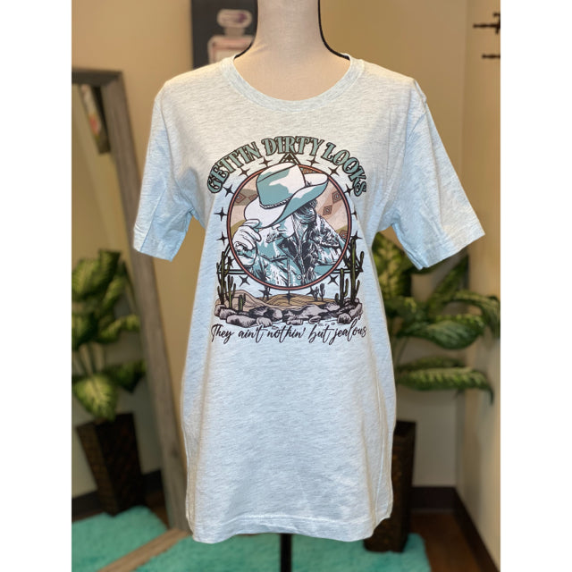 Gettin Dirty Looks Graphic Tee - Size Large
