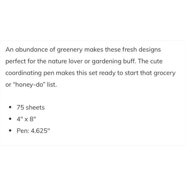 Monstera Die-Cut Plant Mom Notepad w/Pen