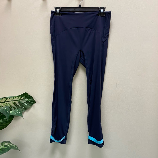 Zyia Active Navy Blue Strap Deluxe High Rise Leggings - Size 8-10