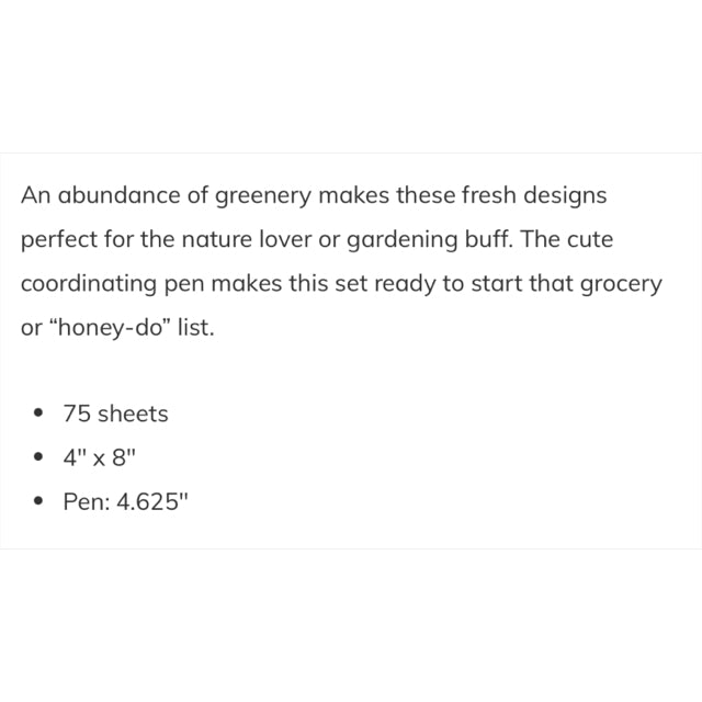 Terracotta Plants Die-Cut Moms Help You Grow Notepad & Pen