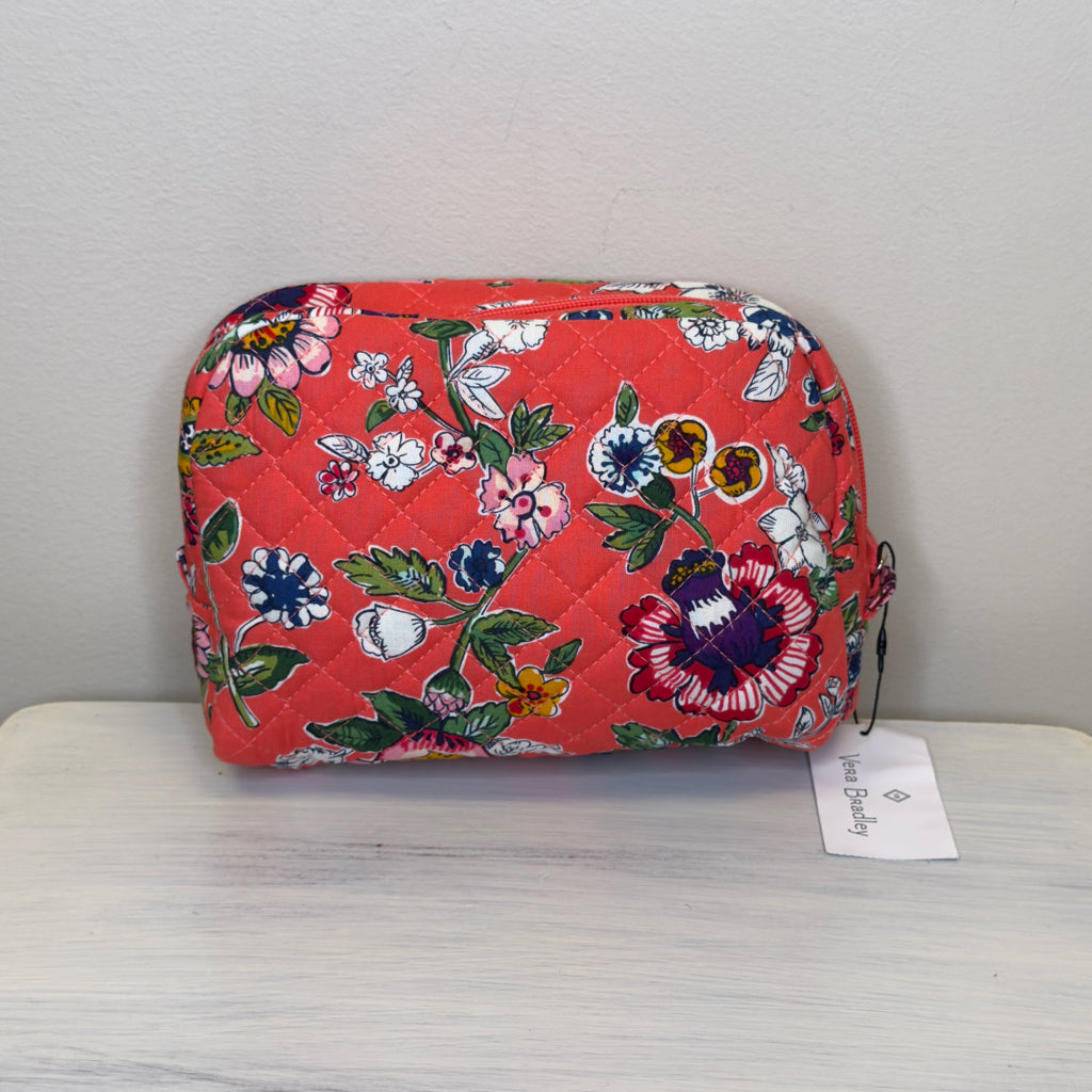 Vera Bradley Iconic Medium Cosmetic Bag - Coral Floral
