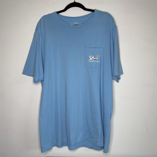 Men's Vineyard Vines Patriot Whale Short Sleeve Pocket Tee - Size XL