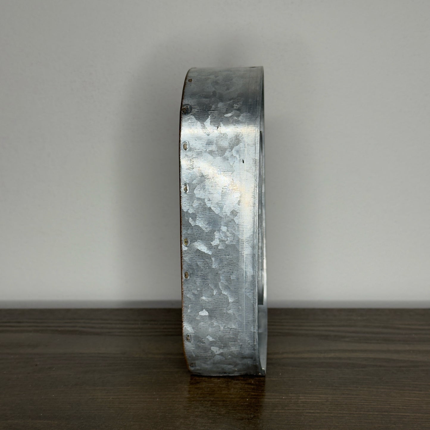 "O" Galvenized Metal Letter