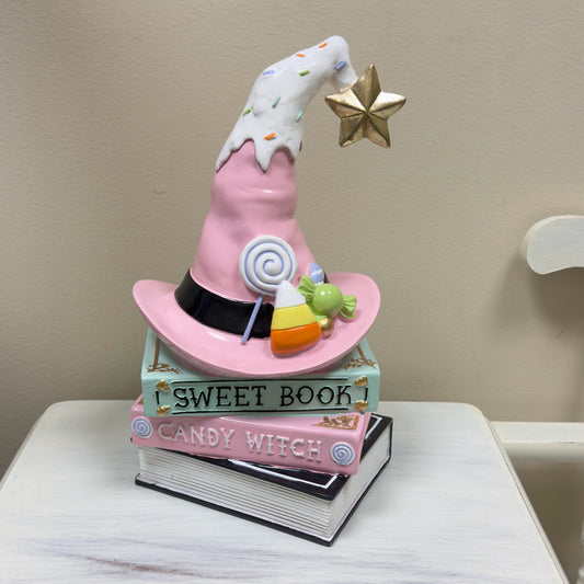 Sweet Book Candy Witch Hat Decor